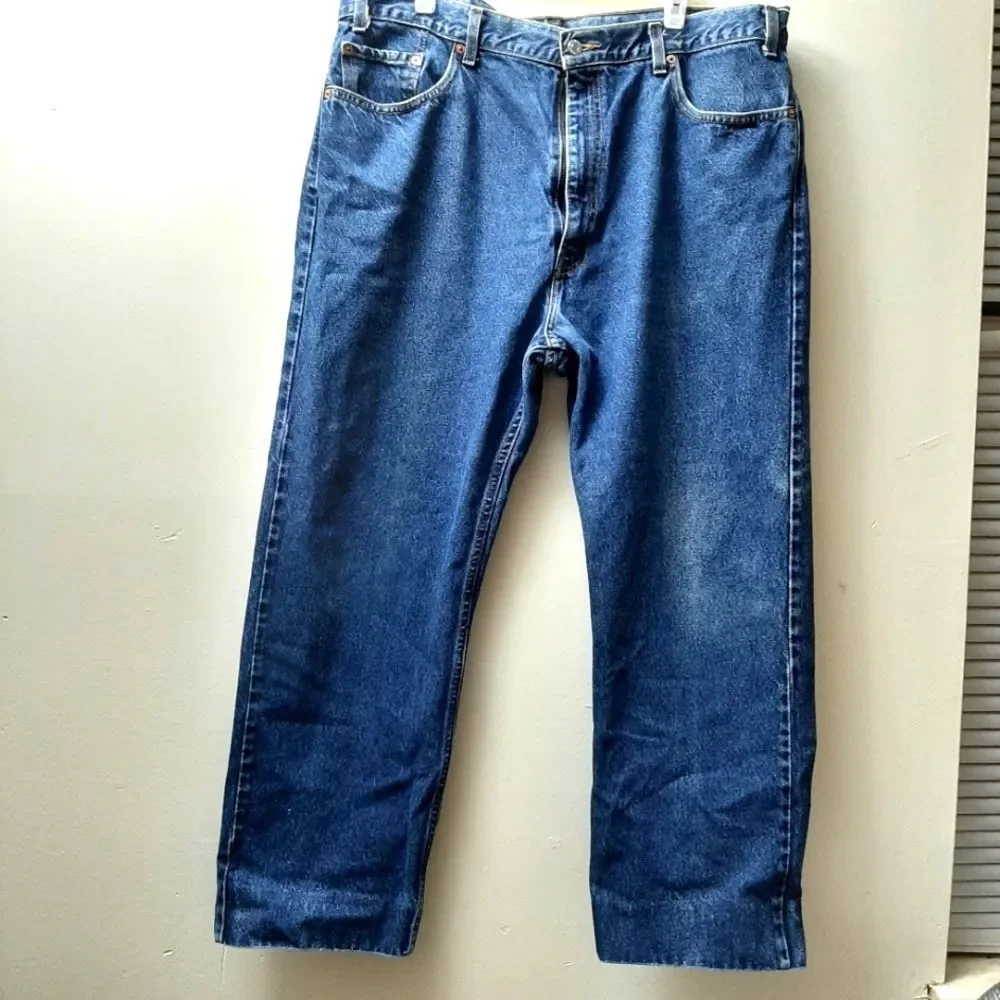Vintage Levi's 505 Regular Fit Straight Leg 42×32 100% Cotton Men